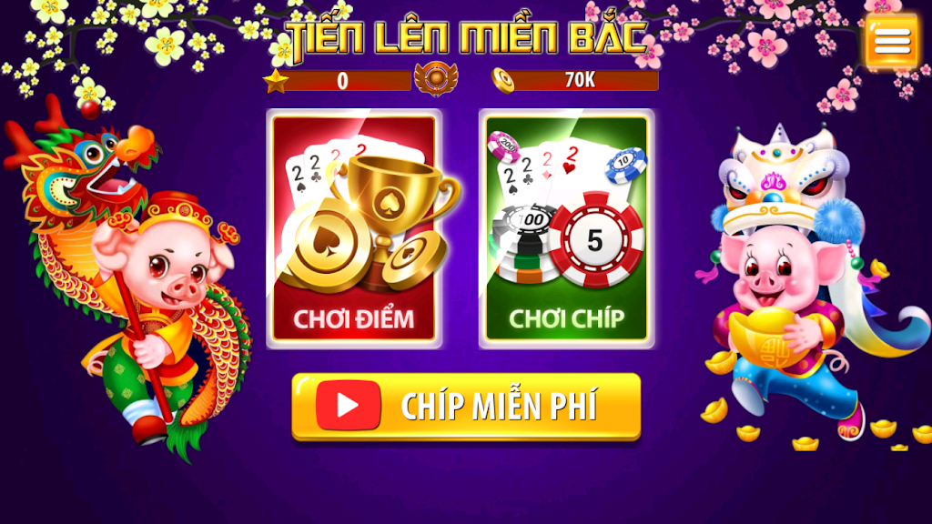 Tien Len Mien Bac - Tien Len Dong Chat Dong Mau स्क्रीनशॉट 1