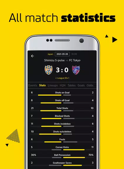 Live Score: football scores Screenshot 3