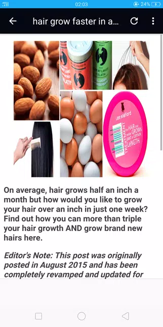 How to grow hair faster Screenshot 1