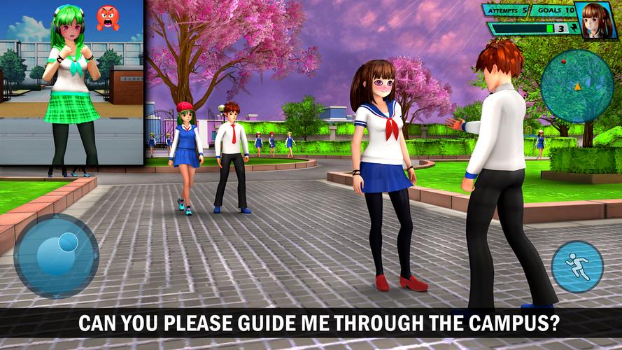 School Love Life: Anime Games Screenshot 3