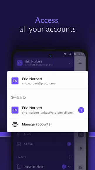 Proton Mail: Encrypted Email स्क्रीनशॉट 3