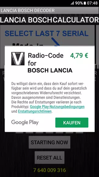Bosch Lancia Radio Code Decode應用截圖第3張