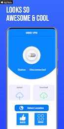 MIND VPN - Fast & Safe Vpn スクリーンショット 1