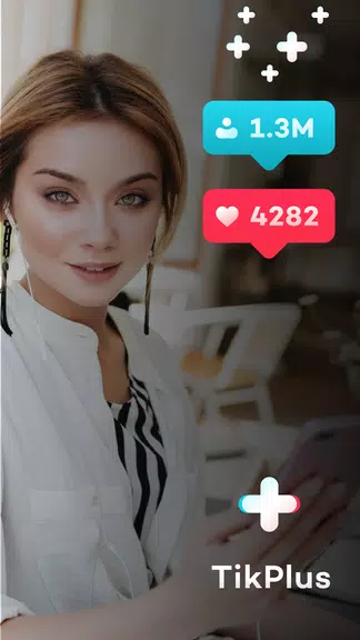 TikPlus for social profiles, likes and fans Captura de pantalla 1