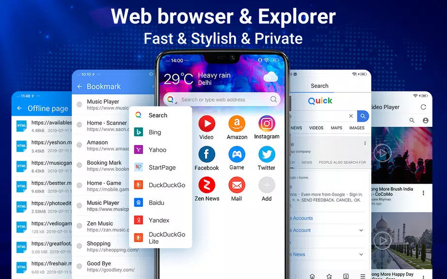 Web Browser - Fast & Privacy Screenshot 1