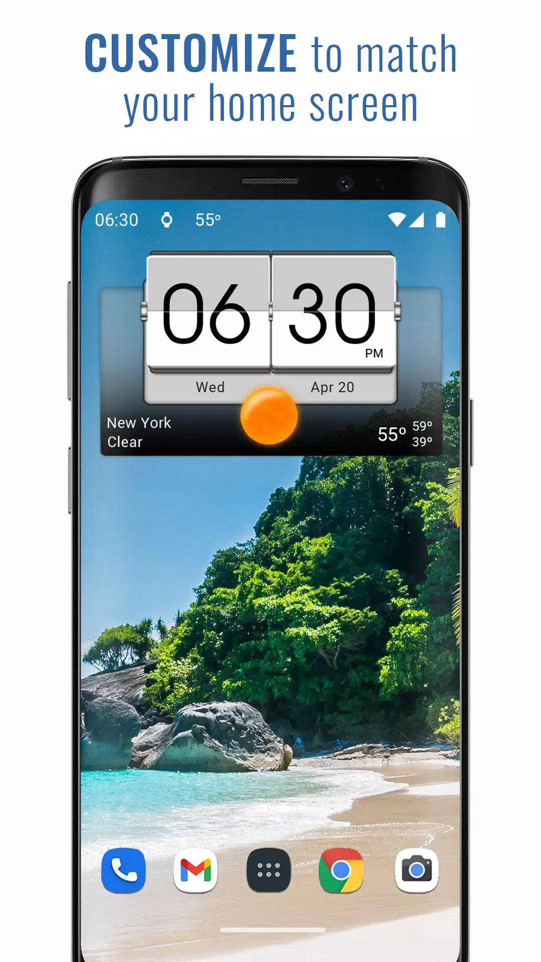 Schermata 3D Flip Clock & Weather 2