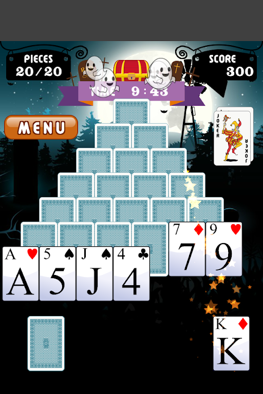 Pyramid Solitaire on Halloween應用截圖第4張