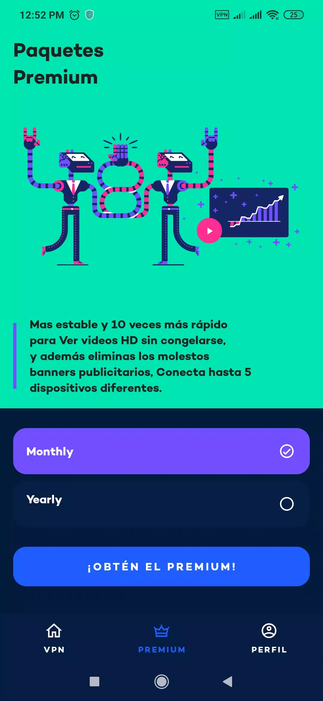 YouVPN: VPN Gratis 2021, VPN Servidor Proxy Rápido Capture d'écran 1