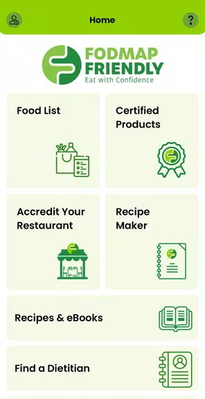 Schermata FODMAP Friendly 1