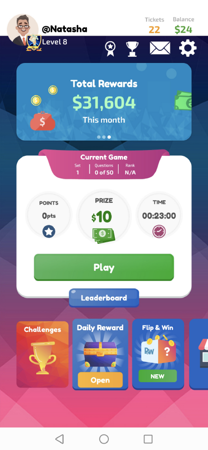 Play and Win-Win Cash Prizes! Capture d'écran 1