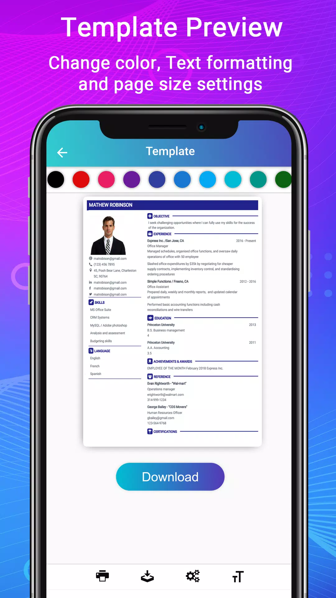 Resume Builder App, CV maker Screenshot 4