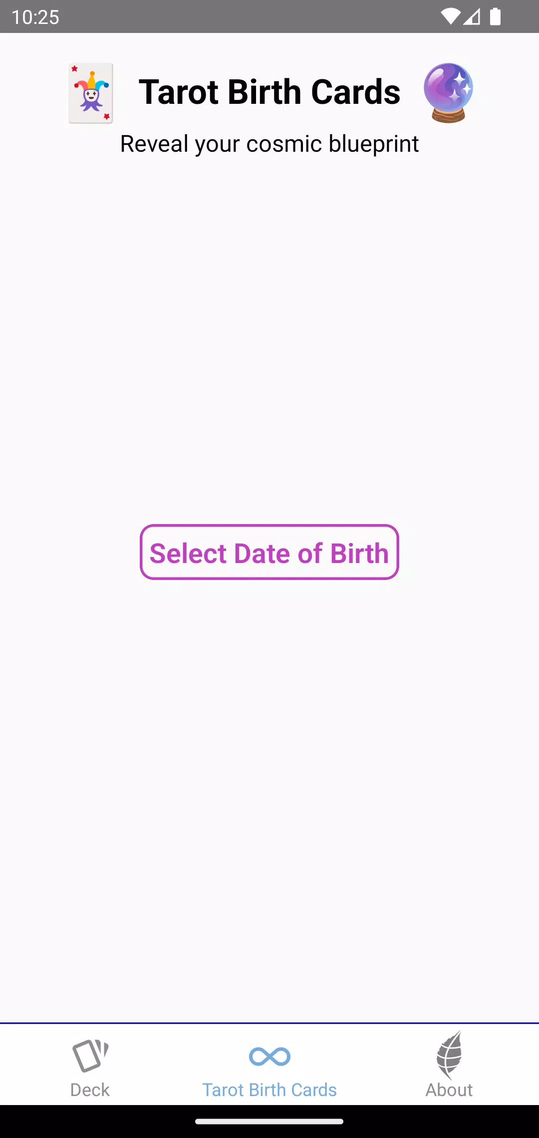 Tarot Birth Cards স্ক্রিনশট 1