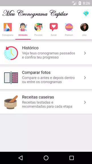 Meu Cronograma Capilar Captura de tela 2