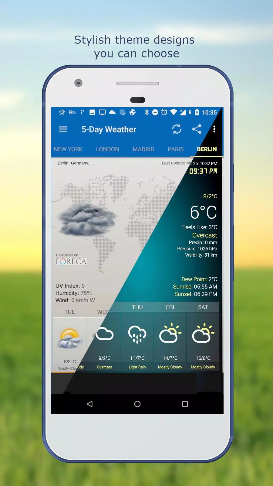 Schermata Weather & Clock Widget 4
