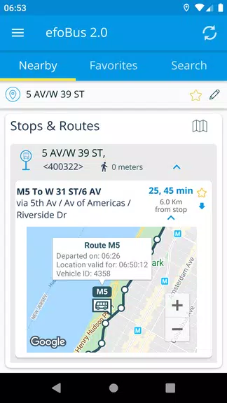 efoBus 2.0 - Transit on time Screenshot 2