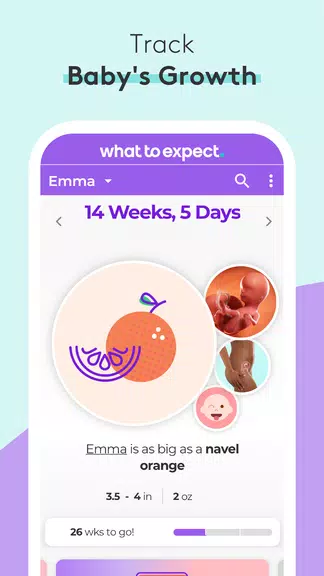 Schermata Pregnancy Tracker & Baby App 1