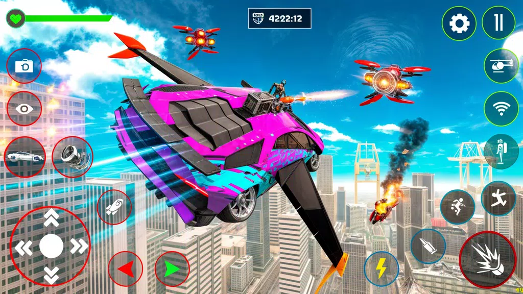 Red Ball Robot Car: Robot Game ภาพหน้าจอ 3