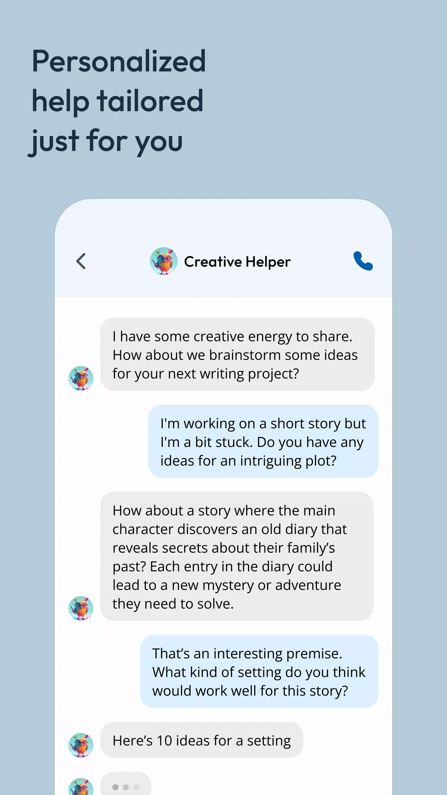 Schermata Character AI: Chat, Talk, Text 4