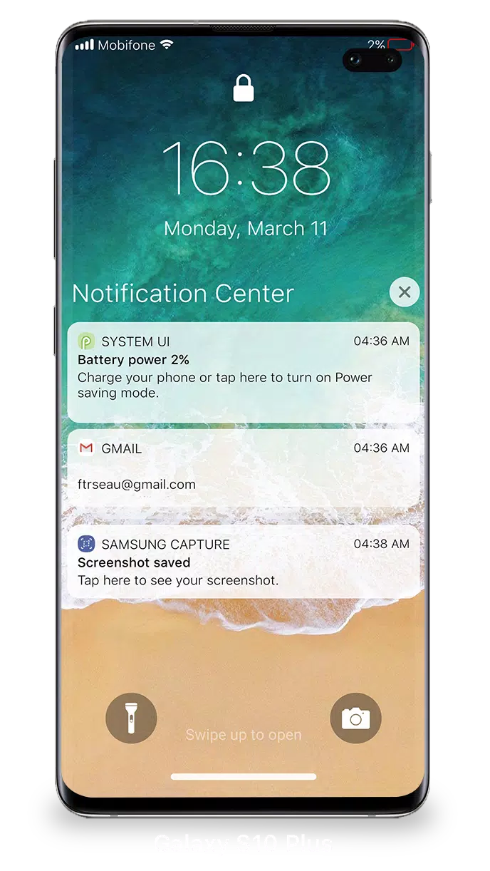 Lock Screen iOS 15 ภาพหน้าจอ 4