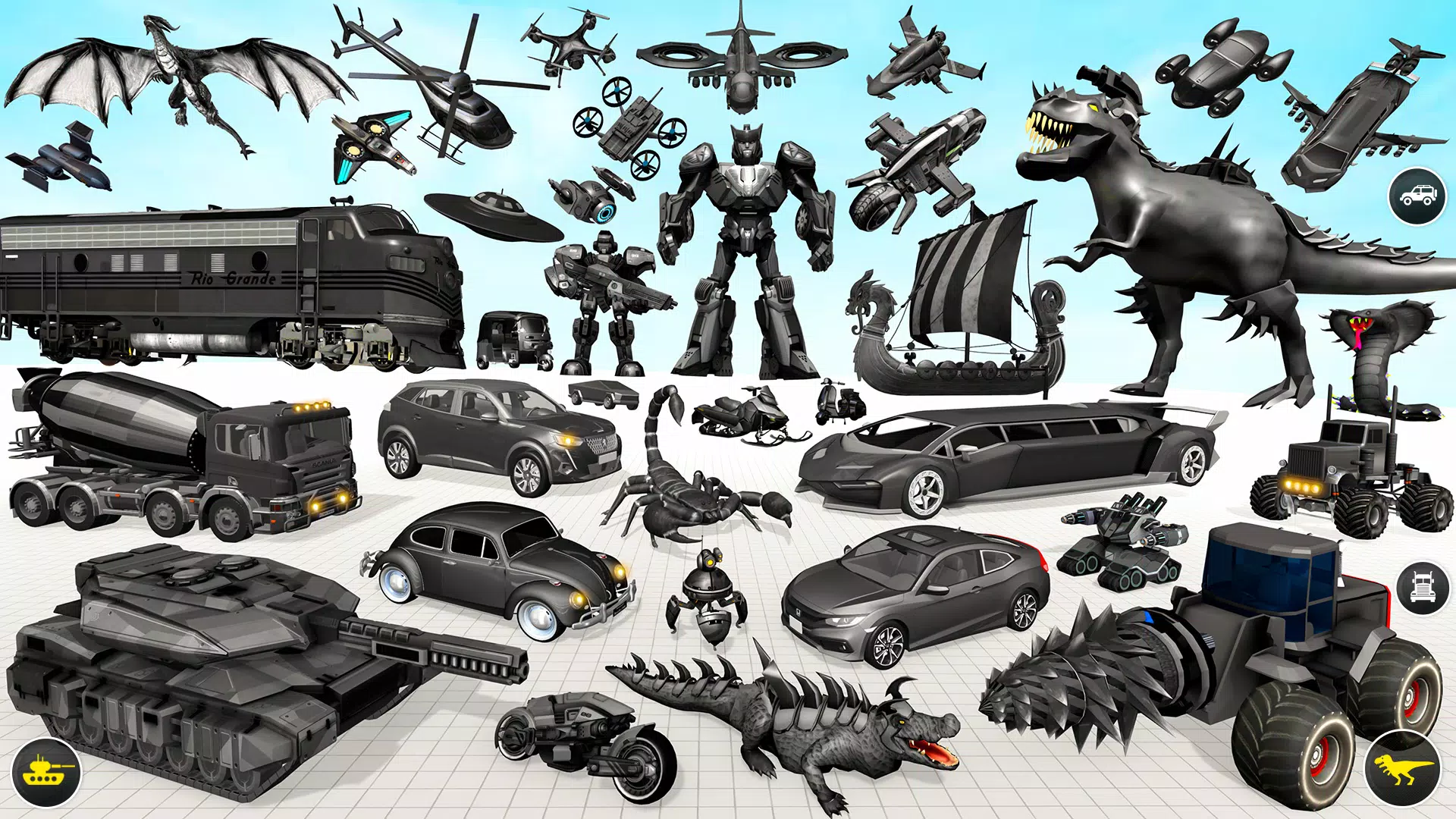 Dino Robot Car Transform Game Screenshot 3