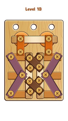 Nuts & Bolts Wood Screw Puzzle Screenshot 3