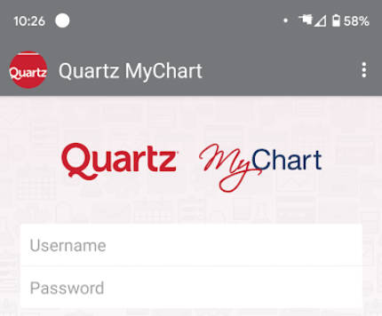Quartz MyChart Captura de pantalla 1