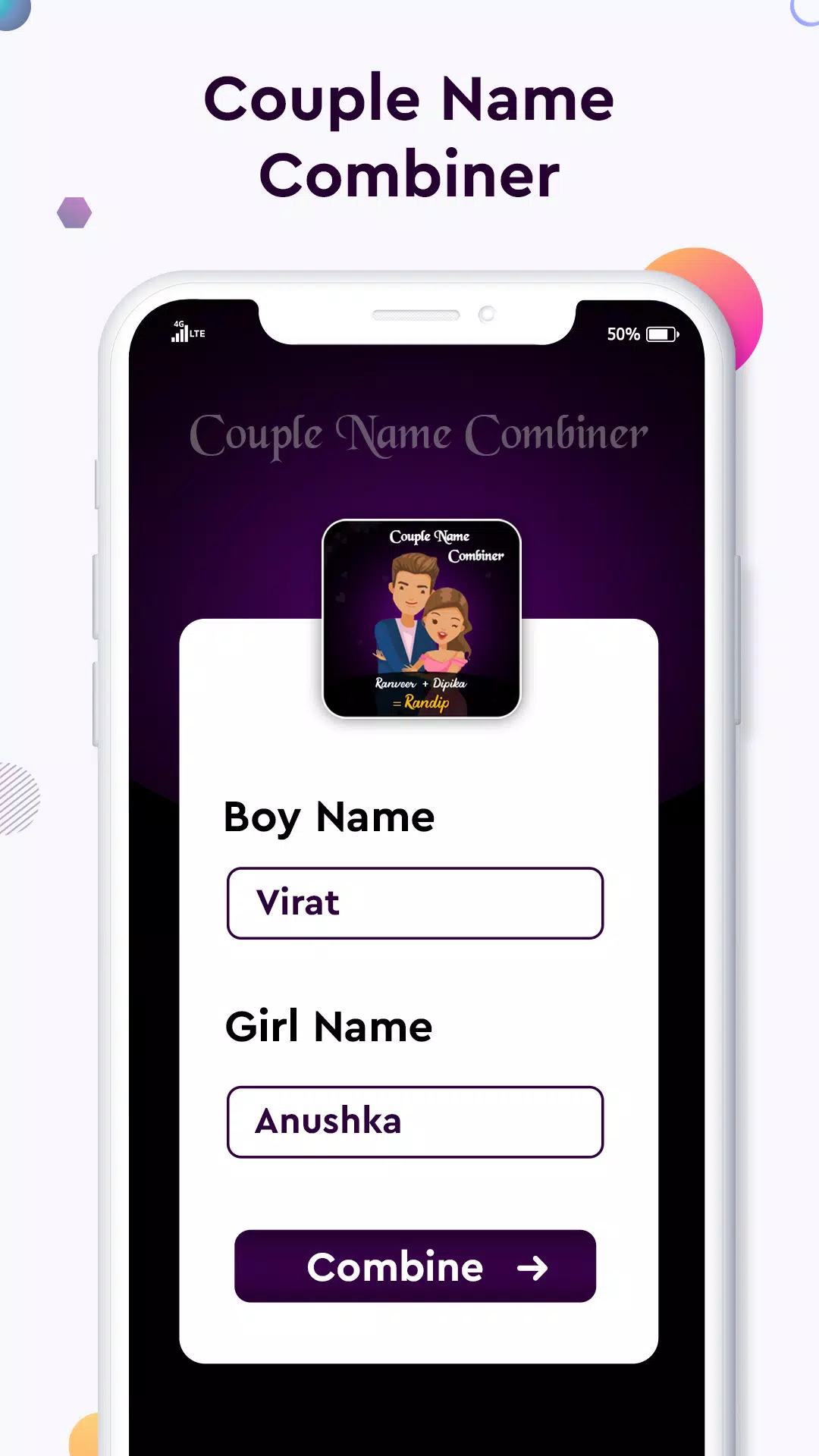 Baby name Couple Name Combiner應用截圖第1張
