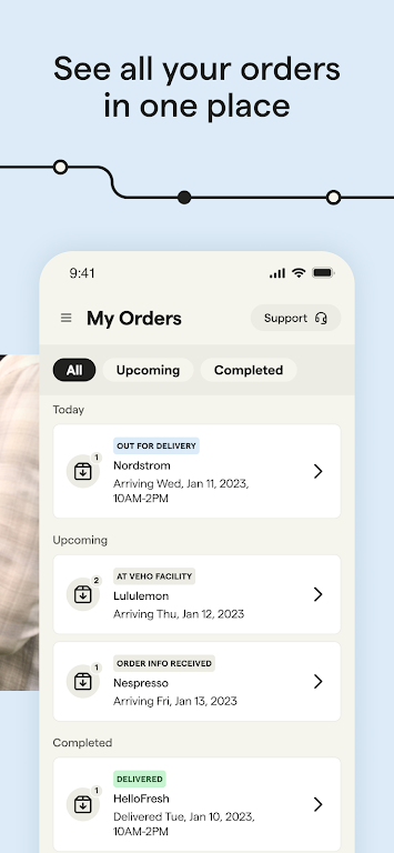 Veho - Manage your deliveries Screenshot 2