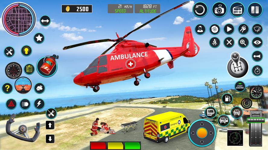 Heli Ambulance Simulator Game スクリーンショット 2