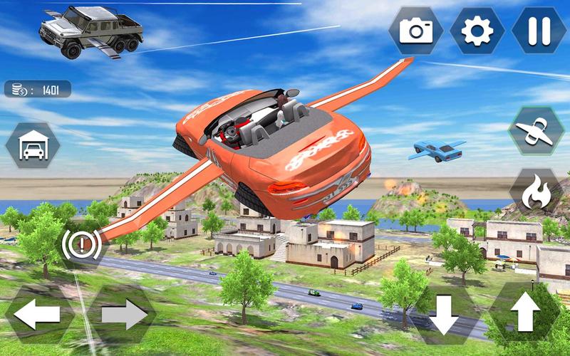 Flying Car Extreme Simulator應用截圖第2張