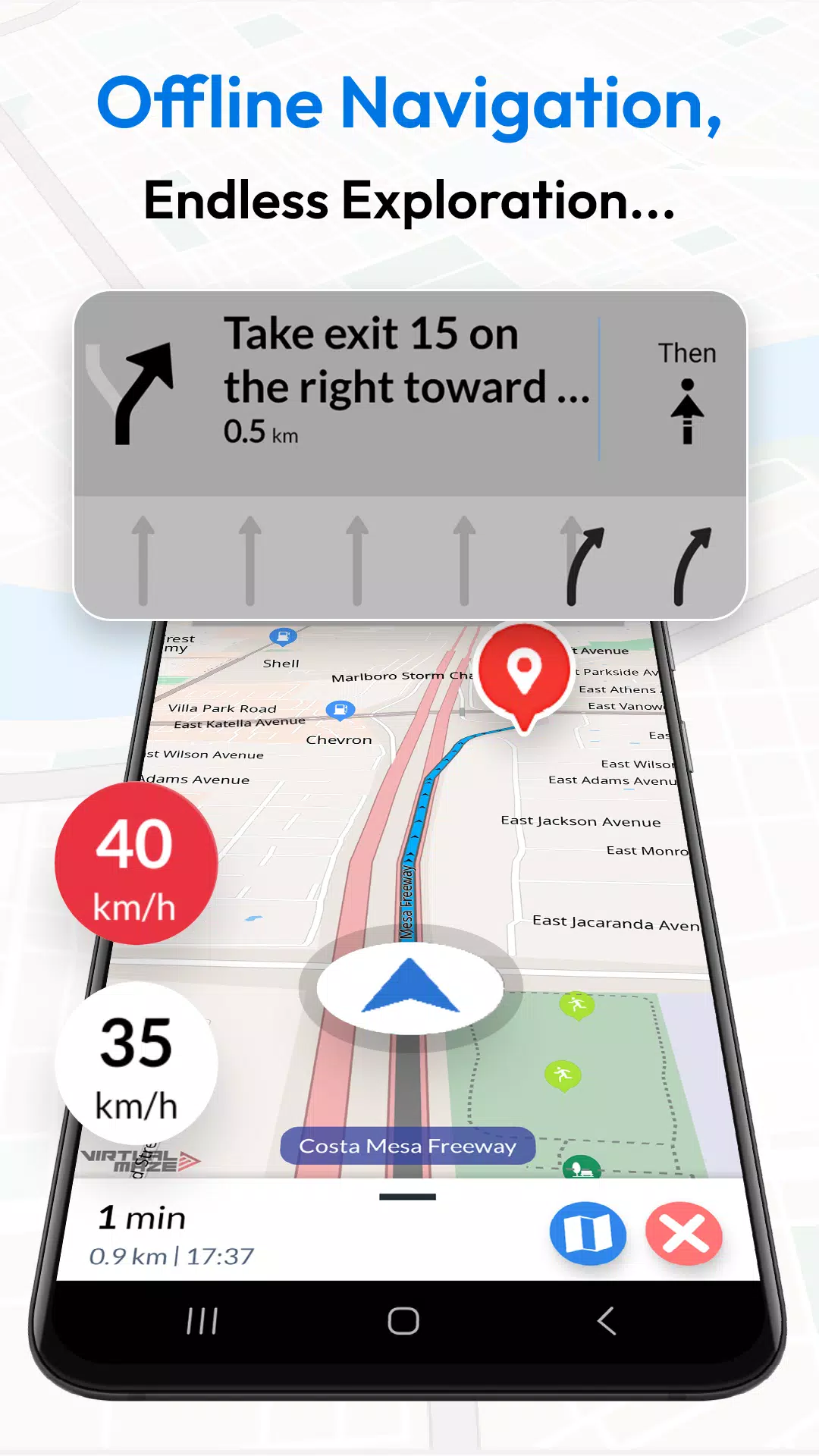 Offline Map Navigation Captura de pantalla 1