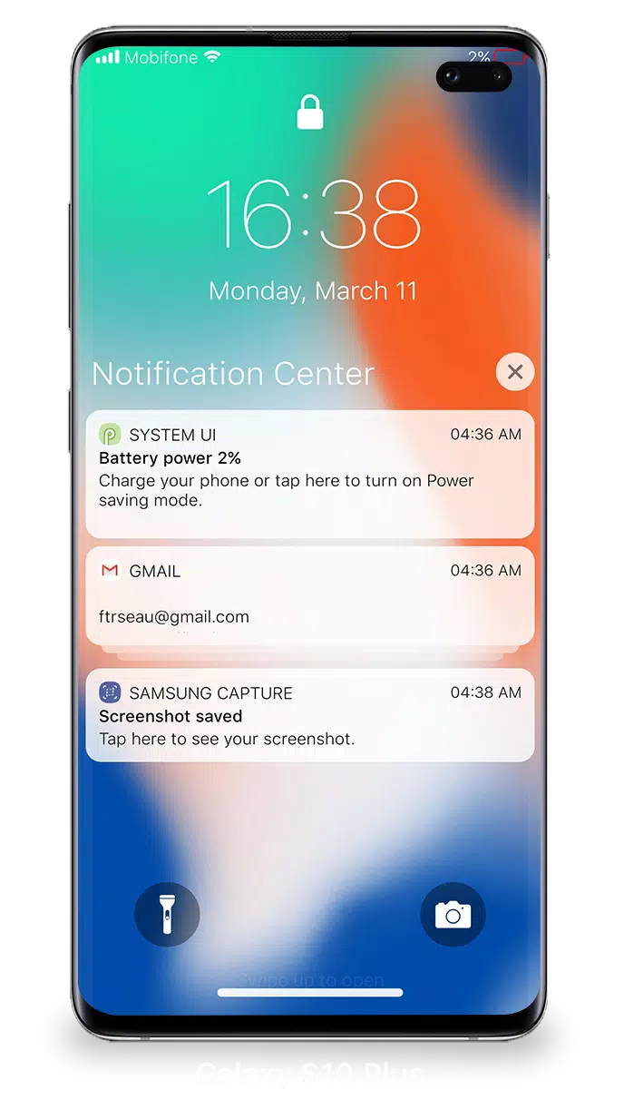 Lock Screen iOS 15 ภาพหน้าจอ 2