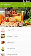 Calories in food ဖန်သားပြင်ဓာတ်ပုံ 1