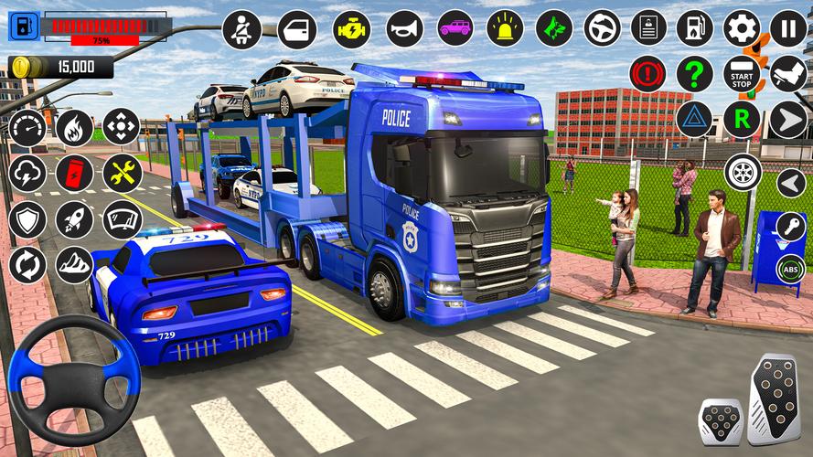 US Police-Car Transport Trucks应用截图第2张