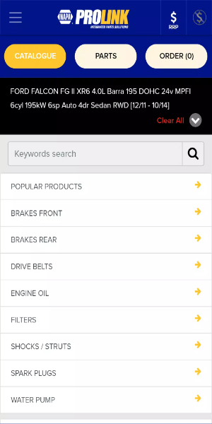 NAPA PROLink Mobile Скриншот 1