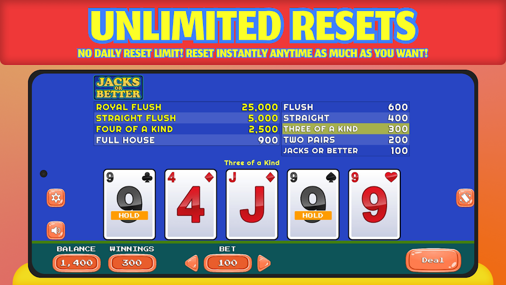 Jacks or Better - Offline Screenshot 4