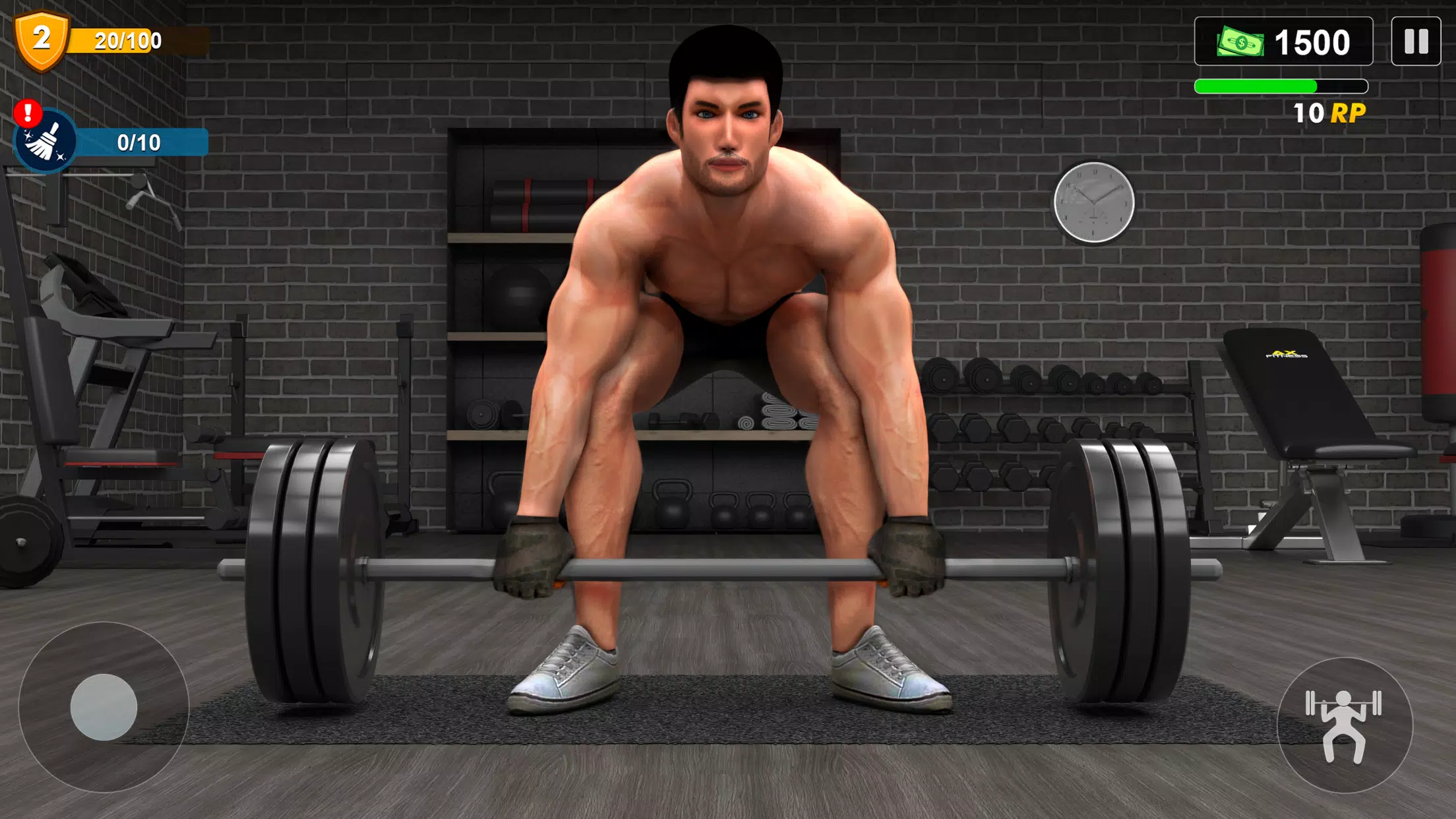 Workout Gym Simulator Game 24 ภาพหน้าจอ 1