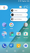 Moon Phase Widget Tangkapan skrin 2