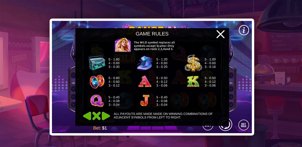 WILD Dancer Slot Captura de tela 3