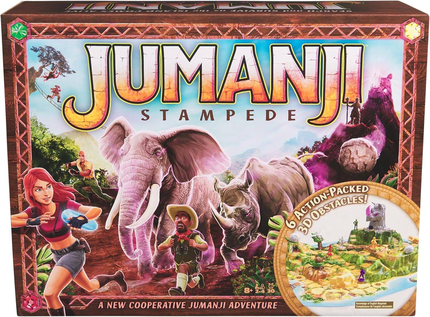 Caja del juego de mesa Jumanji Stampede