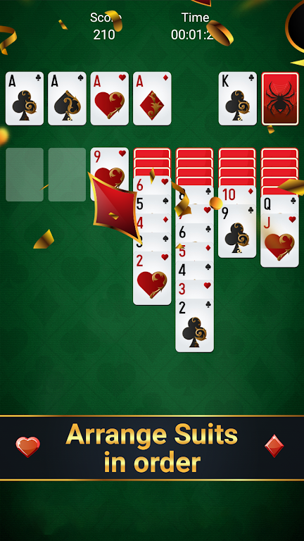 Free spider solitaire - classic solitaire Capture d'écran 3