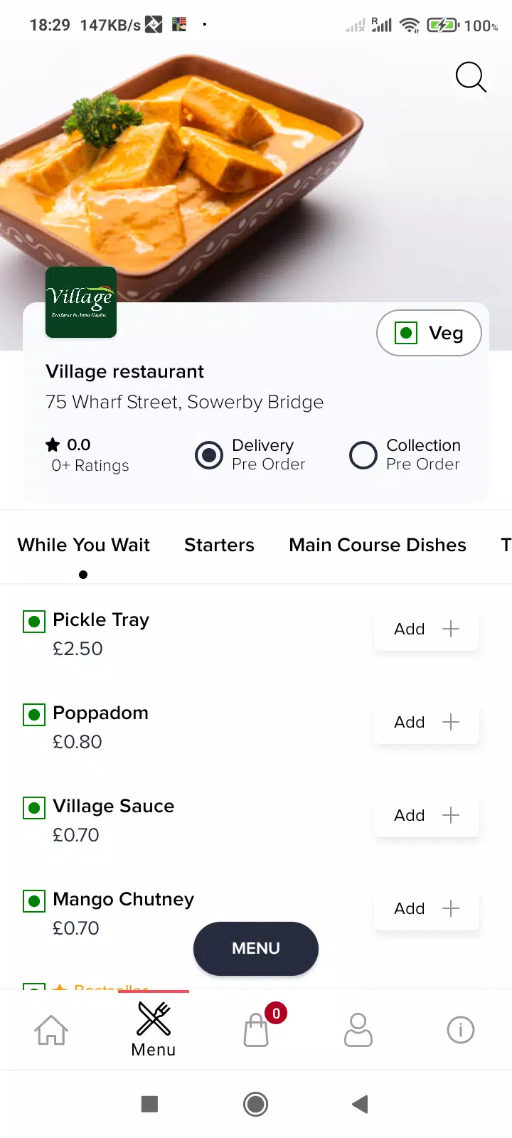 Village Restaurant應用截圖第2張