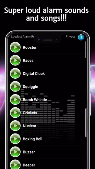 Schermata Loudest Alarm Ringtones 1