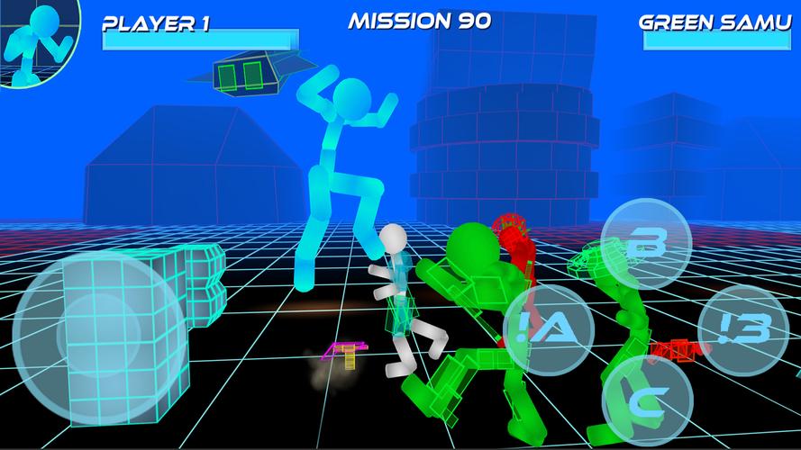 Stickman Neon Street Fighting應用截圖第1張