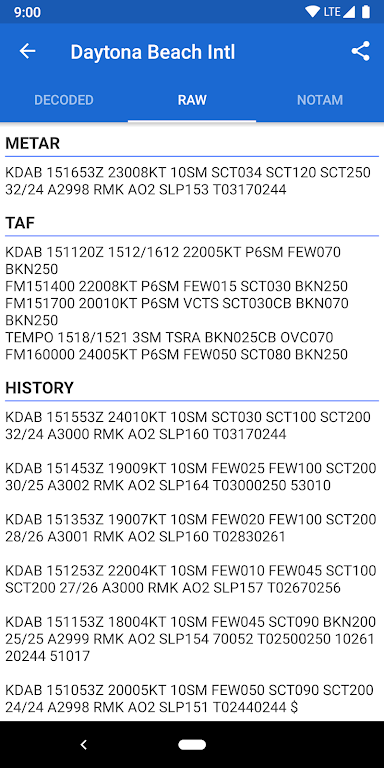 Avia Weather – METAR & TAF Mod ဖန်သားပြင်ဓာတ်ပုံ 3