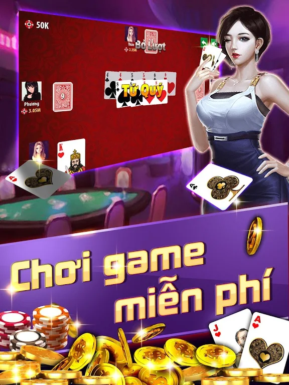 Schermata Tiến Lên: Tien len mien nam, tien len - OFFLINE 3
