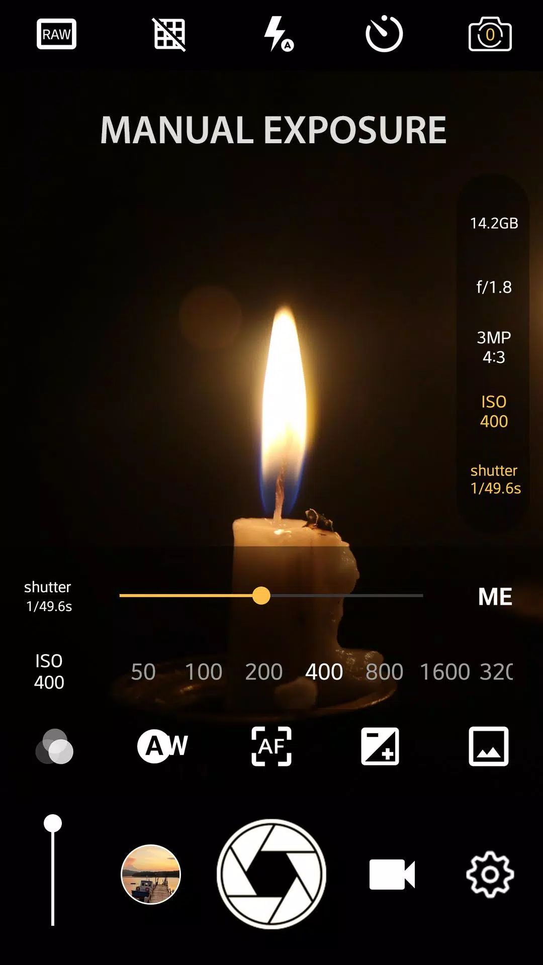 Manual Camera: DSLR Camera Pro Screenshot 1