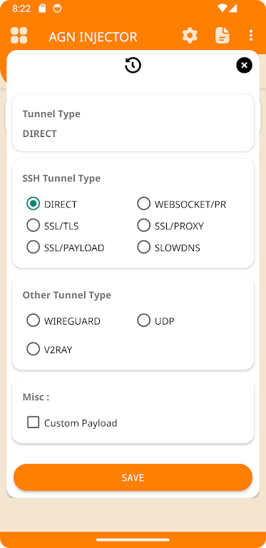 AGN INJECTOR (SSH/DNS/SSL) VPN Captura de pantalla 2