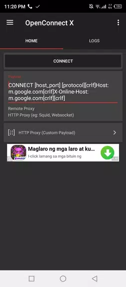 OpenConnect X for Android Ảnh chụp màn hình 1