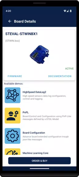 ST BLE Sensor Zrzut ekranu 2